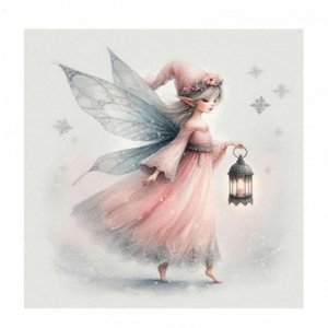 Transfer DTF Textil 24x23 cm - Hada Linterna 3