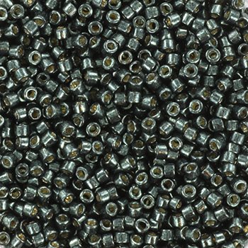 Delica11_2507 Miyuki Delica`s 11/0 - DB2507 Negro Musgo Galvanizado Duracoat