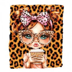 Transfer DTF Textil 25x30 cm - Chica Leopardo 1