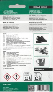 Adhesivo Universal Transparente Collak Tot 50 ml