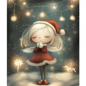 Transfer DTF Textil 25x30 cm - Luces de Navidad 3