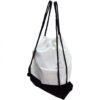 Mochila Blanco/Negro 33x38 cm