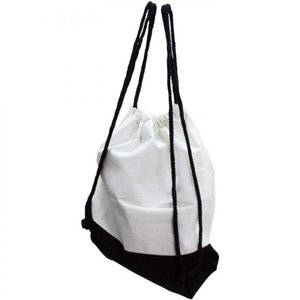 Mochila Blanco/Negro 33x38 cm