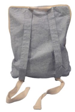 Mochila Algodón Reciclado Azul Claro 32x40x7cm