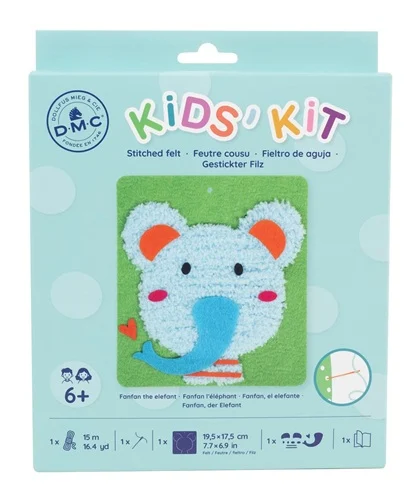 Kit Infantil Fieltro de Aguja - Fanfan, el Elefante