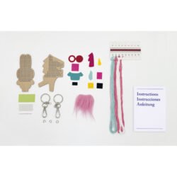 Kit Infantil Punto de Cruz - Llaveros Flip y Flap