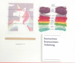 Kit Infantil Punto Recto Un Unicornio en el Cielo